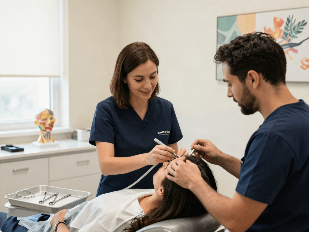 Hair transplant turkey price consultation in a welcoming clinic environment