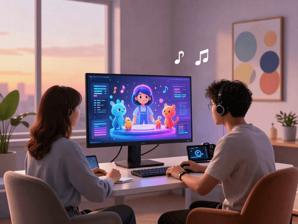Engaging digital workspace with character AI nsfw interaction showcasing animated virtual characters.