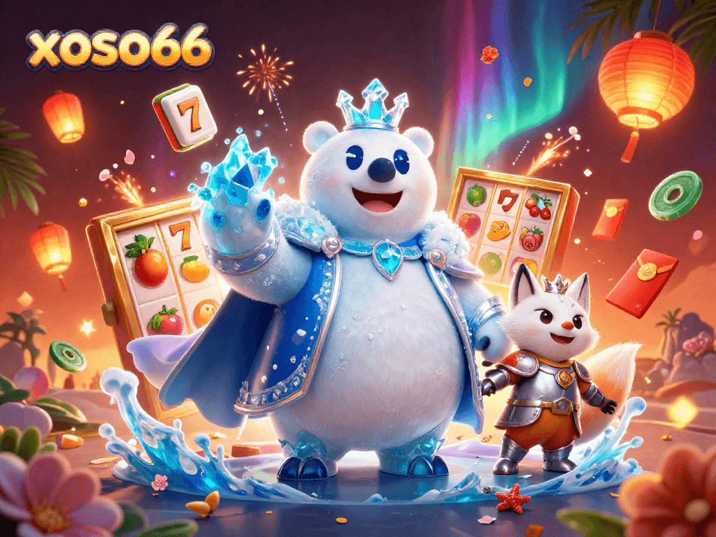 Spin the slots at xoso66 with the majestic ice king and snow fox companions in vibrant 3D!