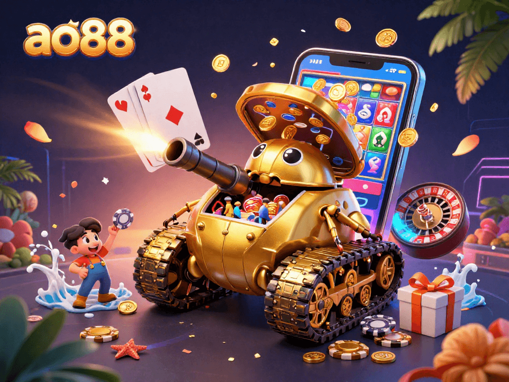 Engage in exciting gaming at AO88 through a golden beetle tank casino bursting with fun.