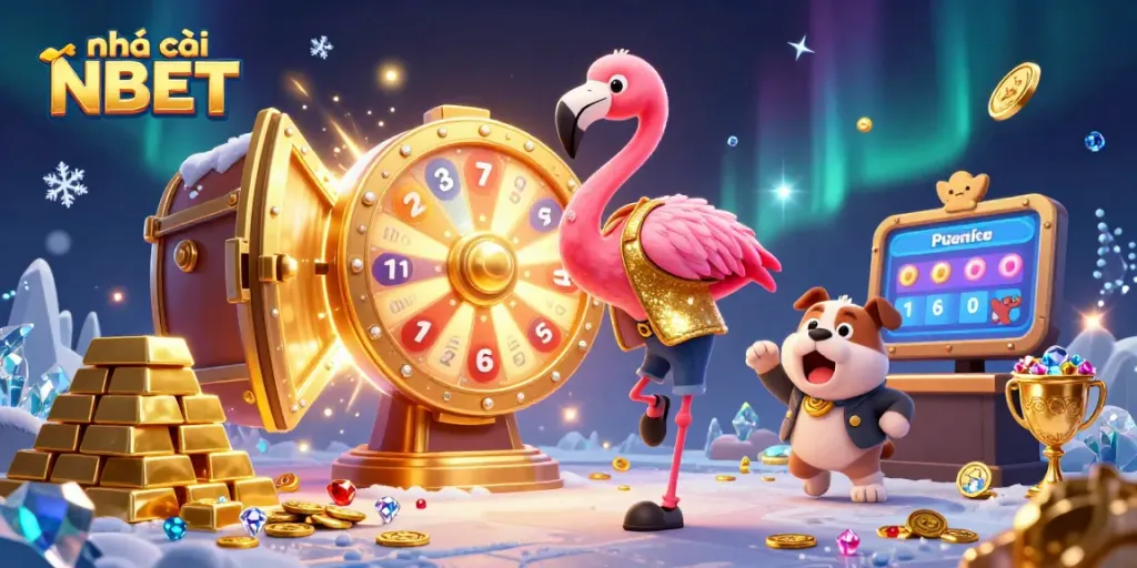 Engage with nhà cái NBET at a vibrant casino scene featuring thrilling prizes and excitement.