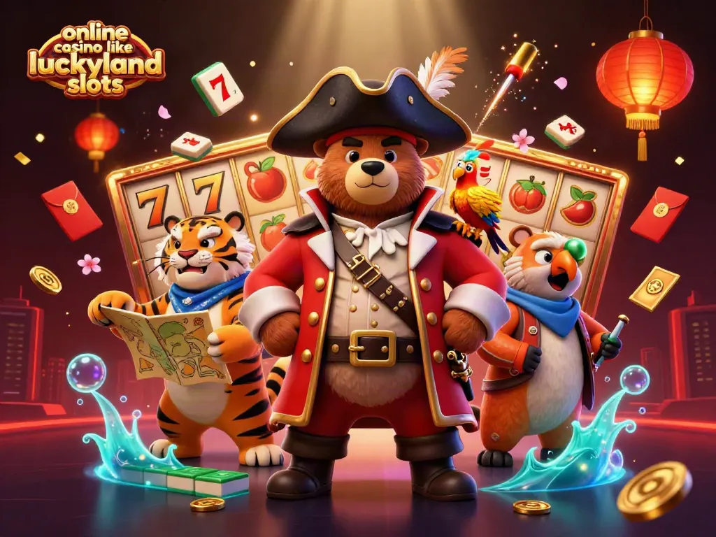 Spin the reels at an online casino like LuckyLand Slots with exciting characters and vibrant game elements
