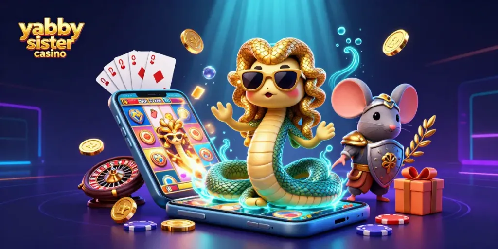 Experience thrilling gameplay with yabby sister casino's dynamic slots and characters.
