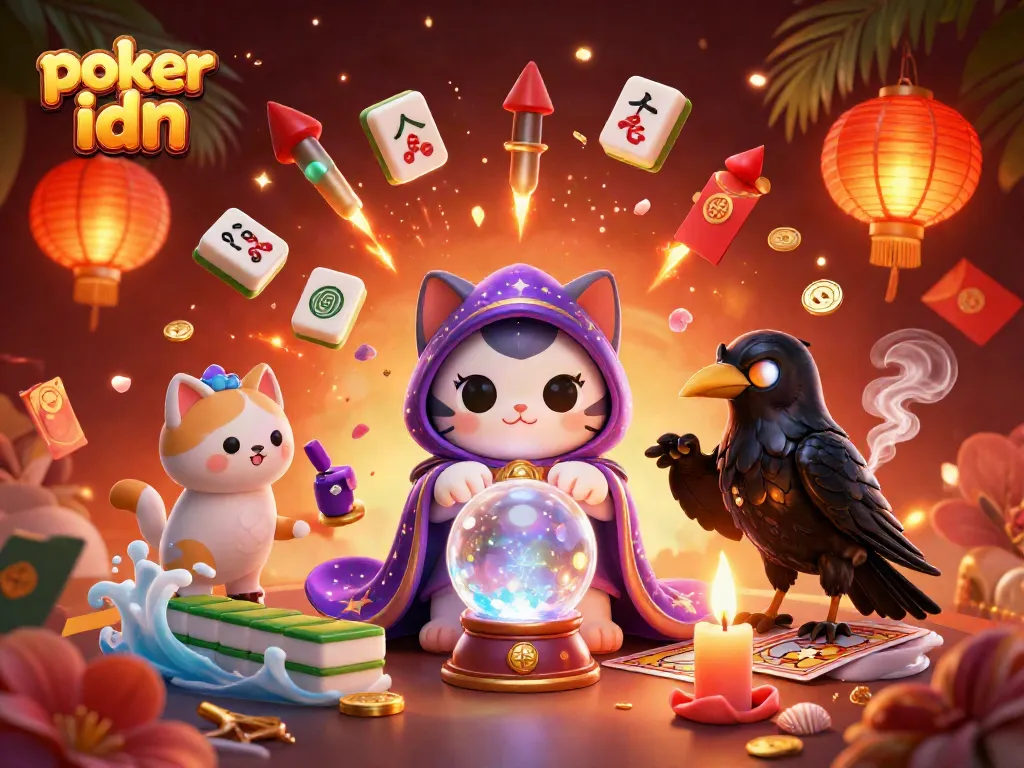 Menggandakan pengalaman bermain poker idn dengan ilustrasi kasino 3D penuh warna dan detail.