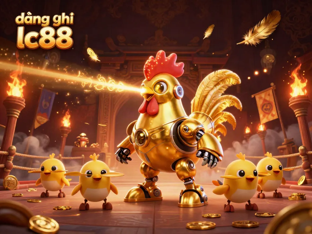Engage in fun and thrilling đăng ký lc88 online gambling with a unique 3D illustration featuring casino elements.