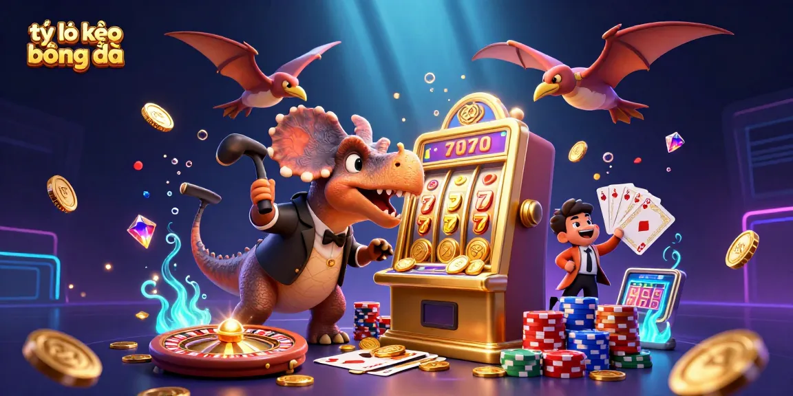 Experience an exciting tỷ lệ kèo bóng đá adventure with dynamic casino elements and a jackpot scene