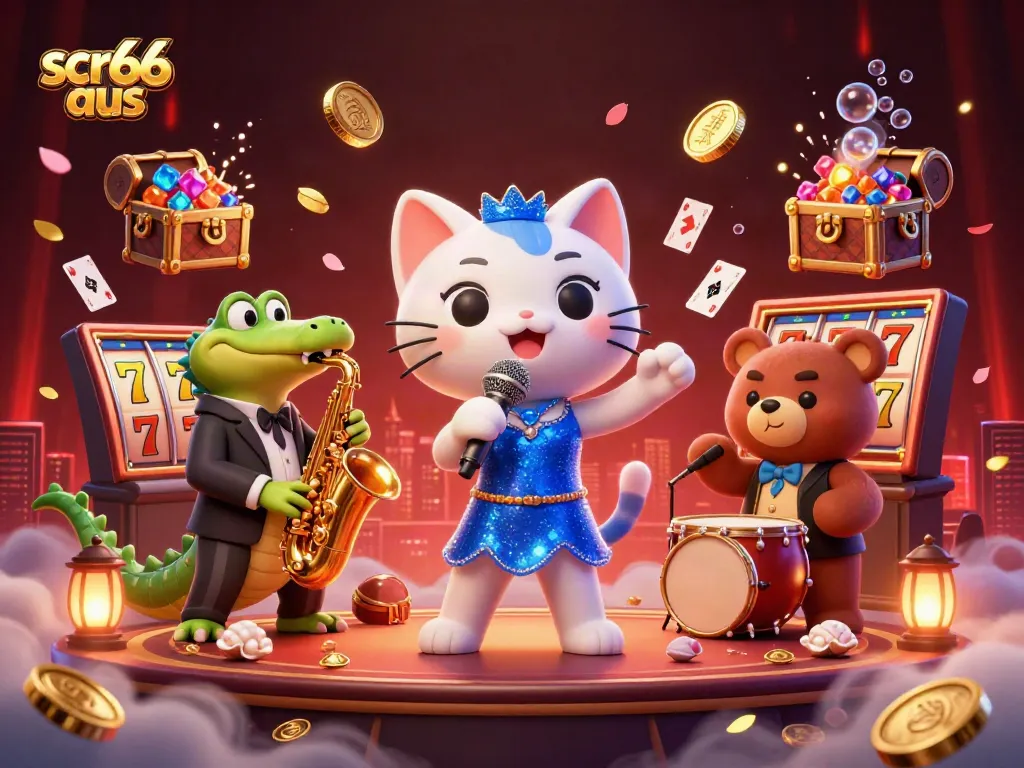 Play thrilling slots at scr66 aus with lively characters and rich casino elements.