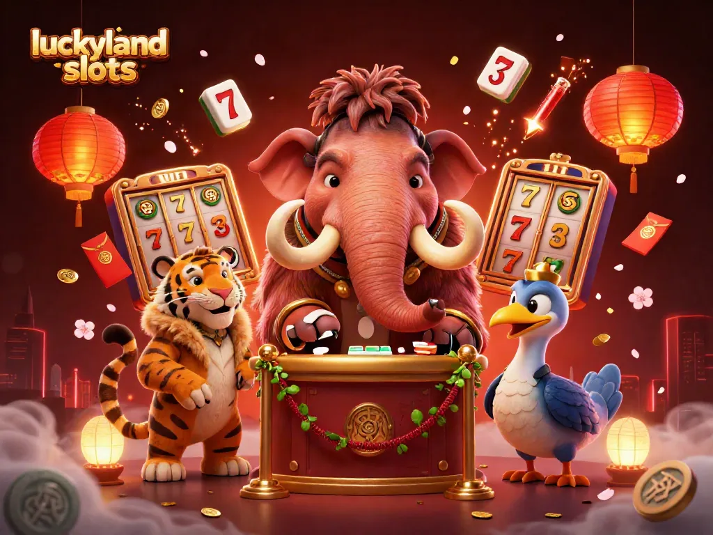 Experience the luckyland slots sign up bonus with vibrant casino characters and dynamic game elements.