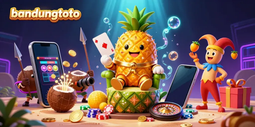 Experience the vibrant beach casino adventure at bandungtoto with energetic characters and dynamic game elements.