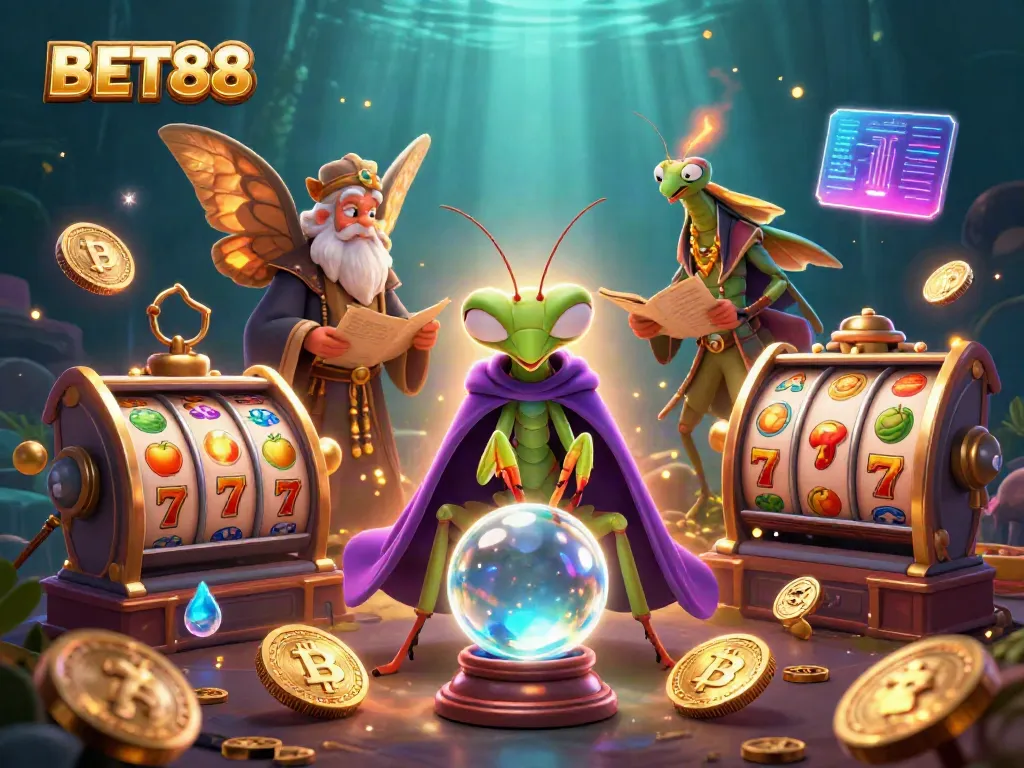 Khám phá Bet88 với hình ảnh hấp dẫn của các nhân vật độc đáo và các biểu tượng trò chơi cá cược sinh động.