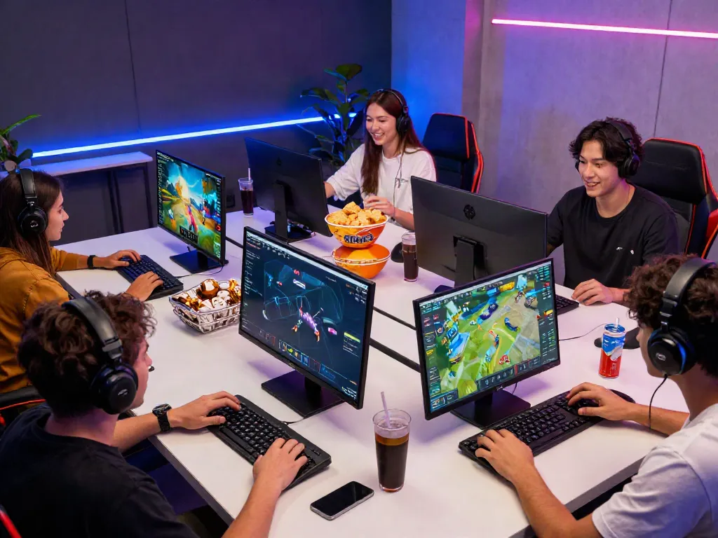 Exciting gaming environment showcasing players enjoying batman138 games on multiple devices.