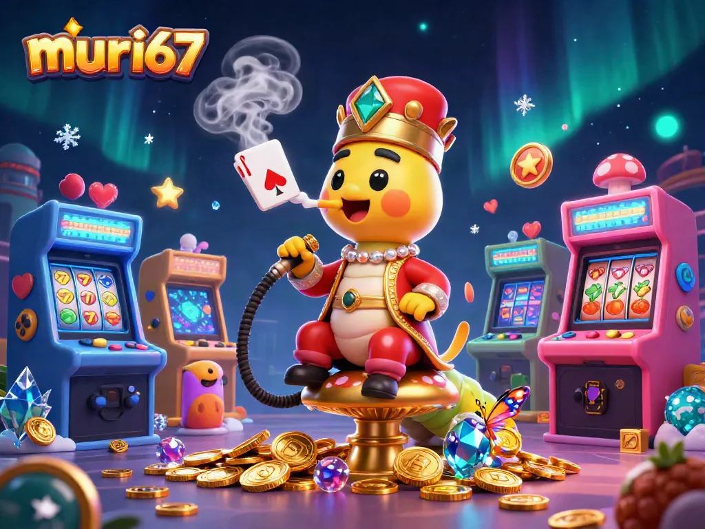 Experience thrilling gameplay with murai67 as vibrant symbols and a whimsical caterpillar master create captivating casino magic.