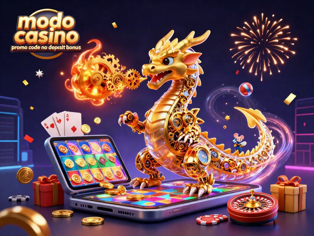 Engage with modo casino promo code no deposit bonus while enjoying exciting 3D casino illustrations featuring vibrant game elements.