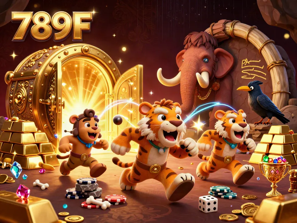 Engage in thrilling gaming experiences at 789F within an ancient casino setup.