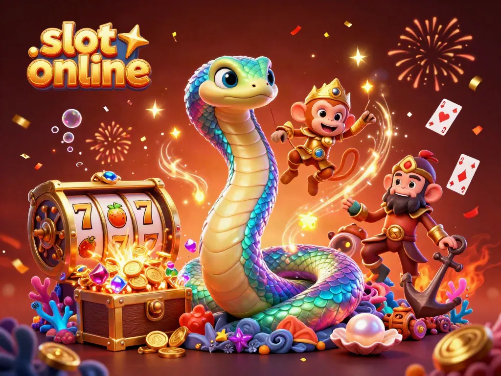Spin and win with vibrant slot online themes represented in a magical 3D scene filled with riches.