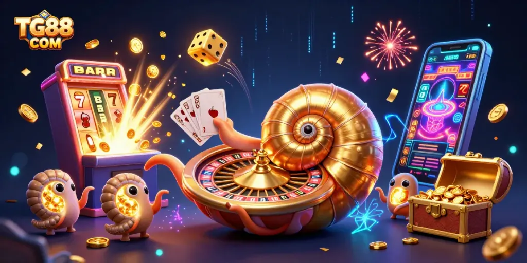 Join the excitement at TG88 COM with a vibrant casino scene featuring thrilling jackpots!