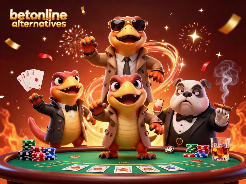 Discover betonline alternatives for a fun casino experience featuring raptors in a trench coat.