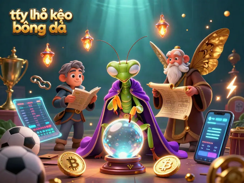 Engage with tỷ lệ kèo bóng đá depicted in a detailed gambling illustration with lively sports elements.